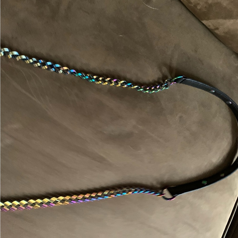 Rebecca Minkoff Mini MAC Oil Slick Iridescent Crossbody Shoulder Bag Purse EUC - Picture 7 of 16